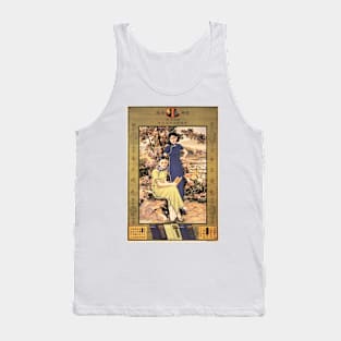 Chinese Ladies in Qipao Vintage Woman Pin Up Style Advertisement Tank Top